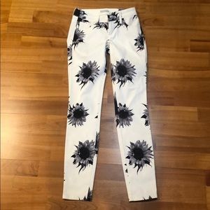 Guess Jeans White with Floral Print - Kate Legging